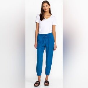 Johnny Was Alice Vibrant Blue Joggers